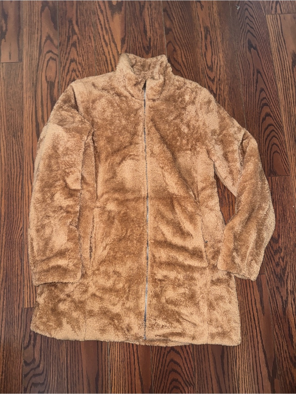 G.H. Bass & Co. Plush Faux Fur Jacket in Camel Brown